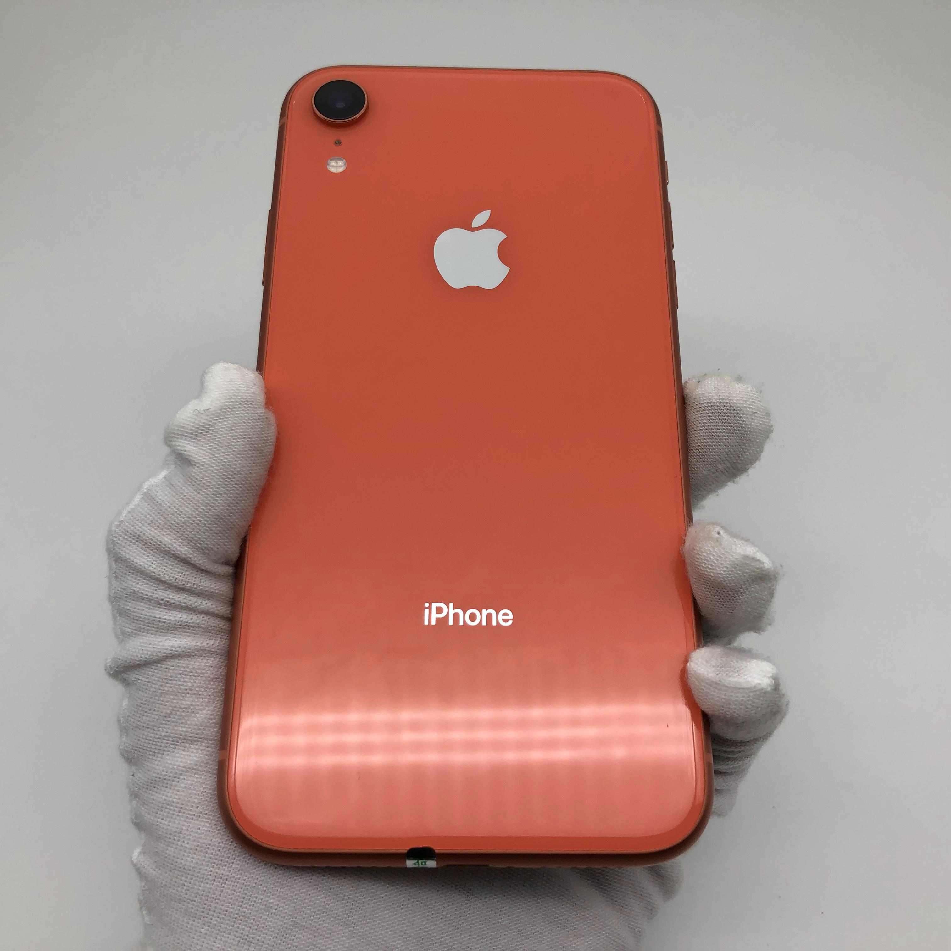 苹果【iphone xr】全网通 珊瑚色 64g 国行 8成新 真机实拍