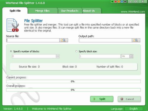 WinMend File Splitter