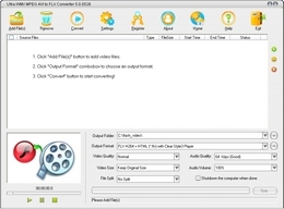 Ultra WMV MPEG AVI to FLV Converter