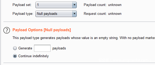 null payload