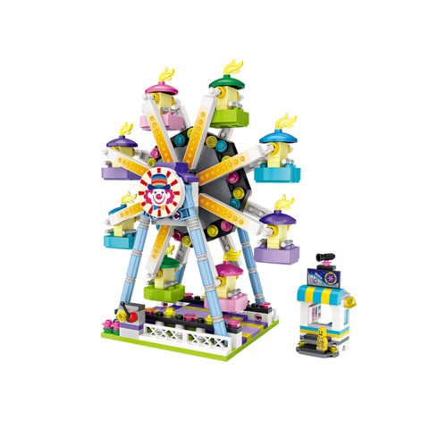 loz 俐智 迷你街景拼插积木玩具 1718摩天轮 - 360商城