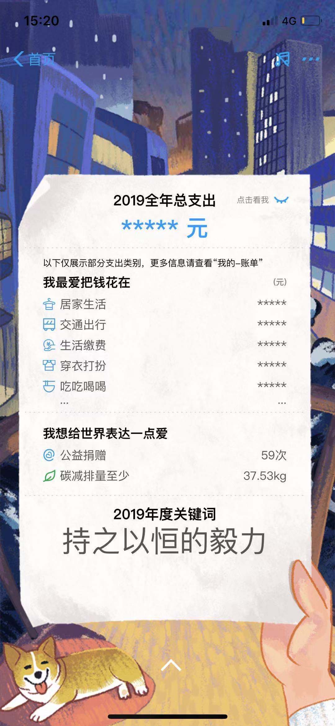 支付宝年消费账单图片