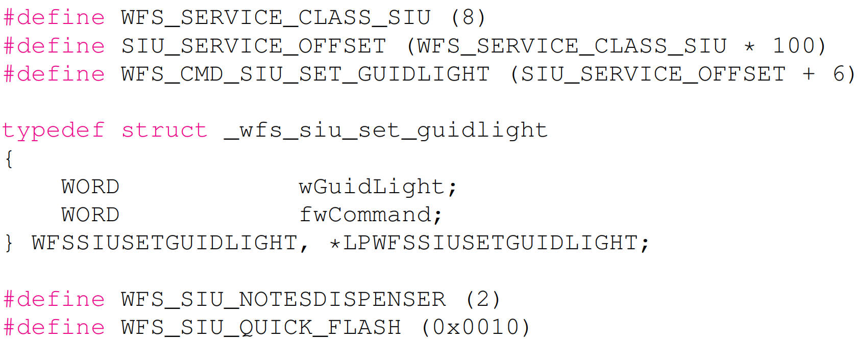 列表3: 最新CEN/XFS标准中引用的SIU定义[16]