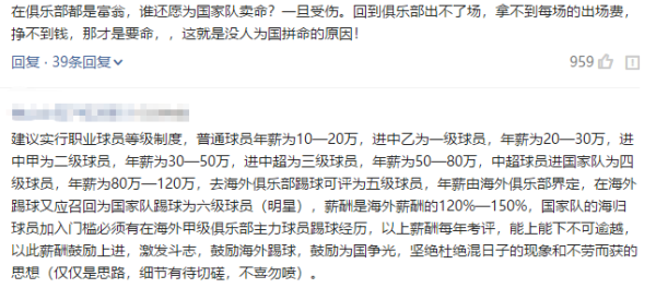 国足年薪限薪