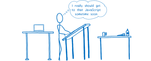 CPU working on painting and thinking "I really should get to that JS soon"