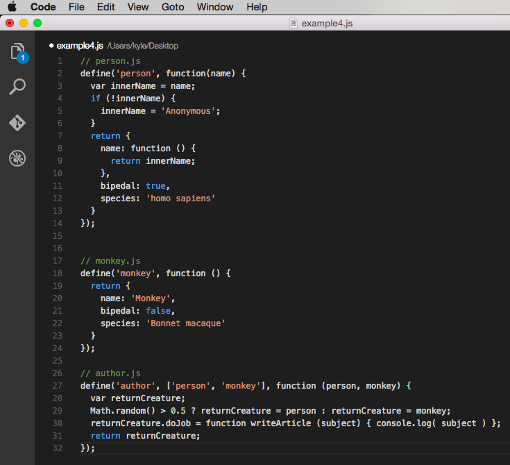 Example code 4 - AMD