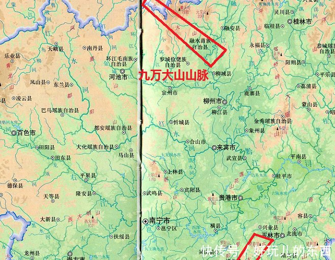 广西的主要山脉名称图图片