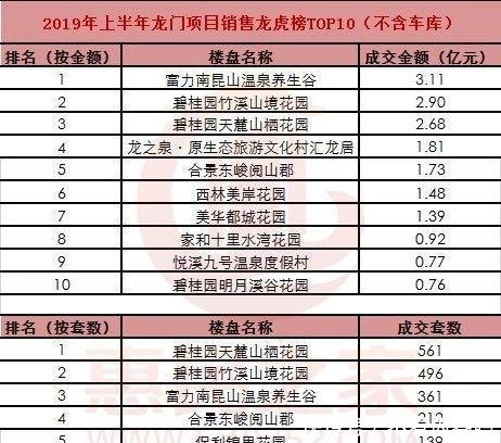 2019中国房企排名富力