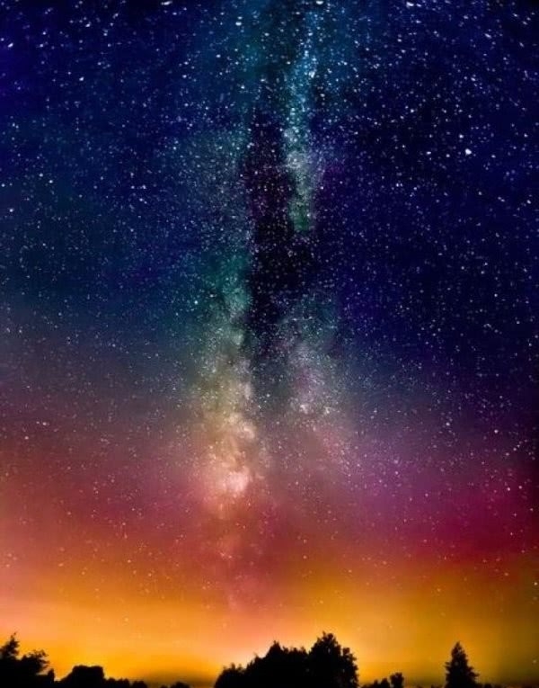 唯美的星空卡通动漫图片大全