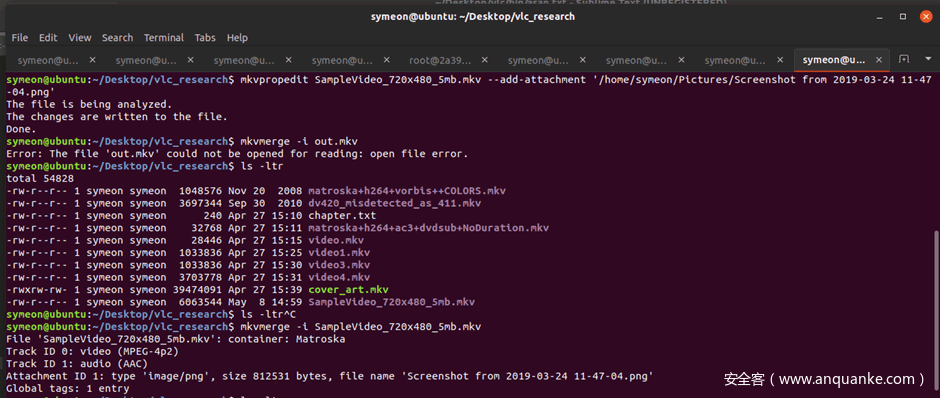 图15:向现有mkv文件添加附件 图15:向现有mkv文件添加附件