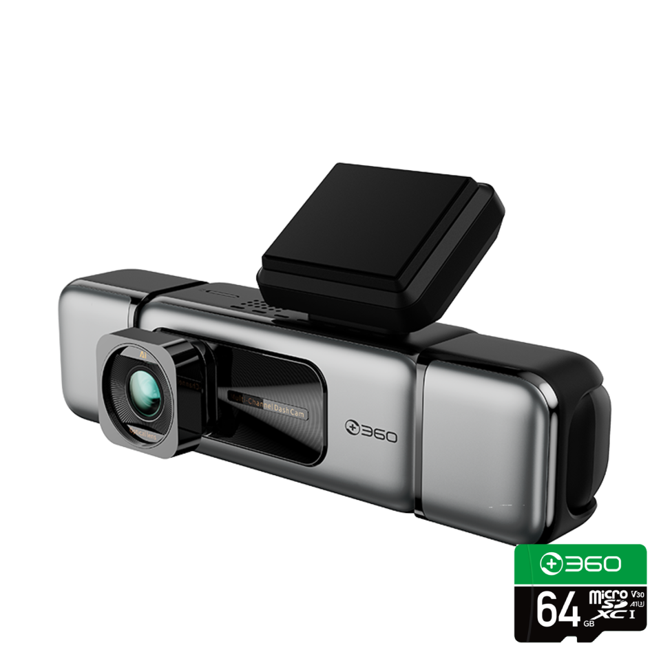 360记录仪G980多摄版（四摄）+128G卡+降压线